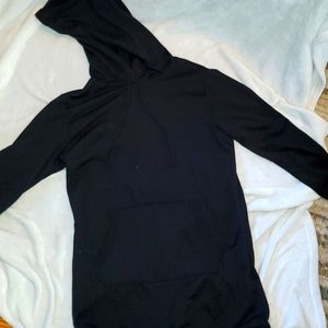 Black hooded dress